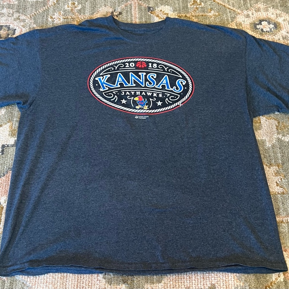 Kansas Jayhawks 2018 1929 Jayhawk T Shirt Men’s Size XXL Color Grey